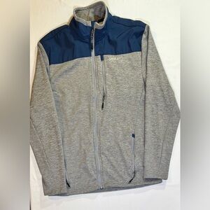 Orvis Outdoor Men’s M Jacket – Cozy Fleece Lining, Gray/Navy, Full Zip
